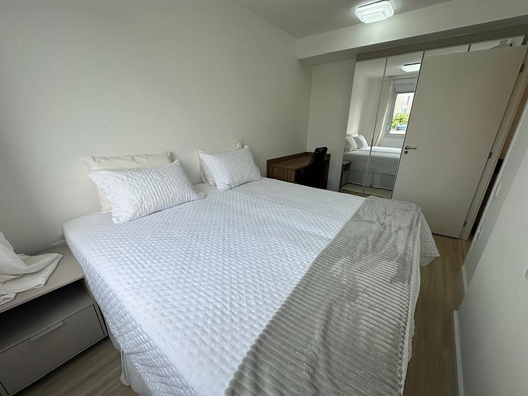 Apto de 1 dorm com cama king em Moema