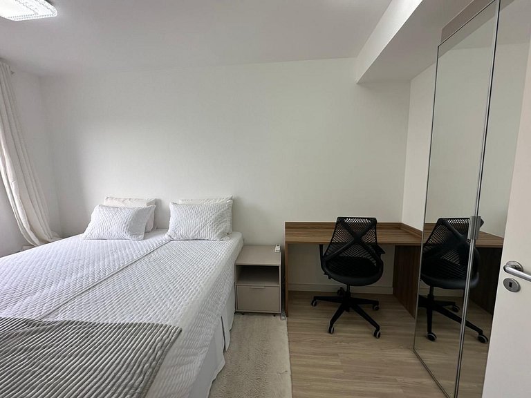 Apto de 1 dorm com cama king em Moema