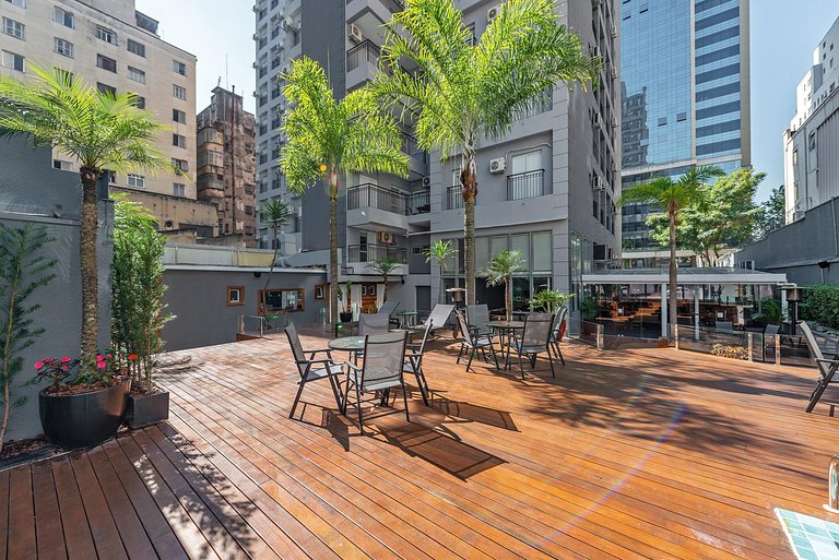 Apartamento em Hotel com café da manhã incluso