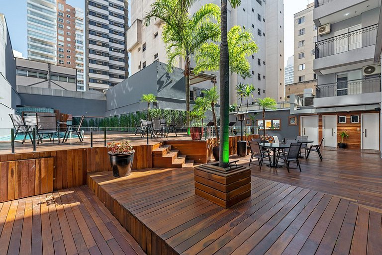 Apartamento em Hotel com café da manhã incluso