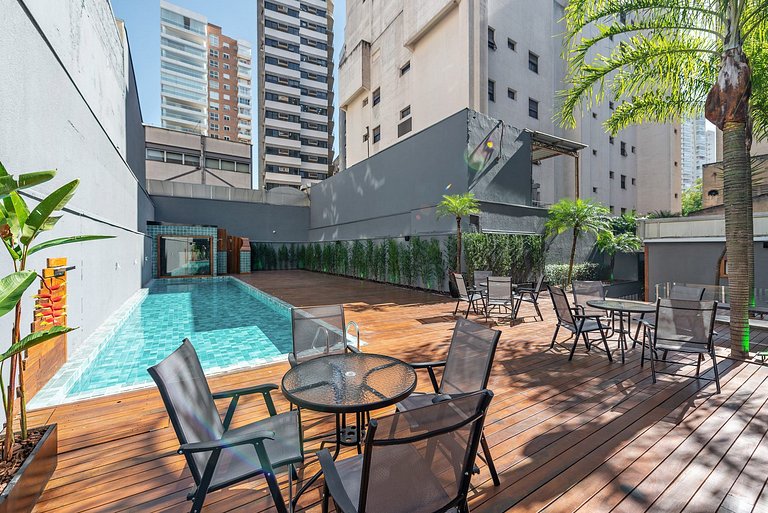 Apartamento em Hotel com café da manhã incluso